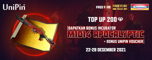 Dapatkan Bonus Incubator M1014 Apocalyptic + Bonus UniPin Voucher